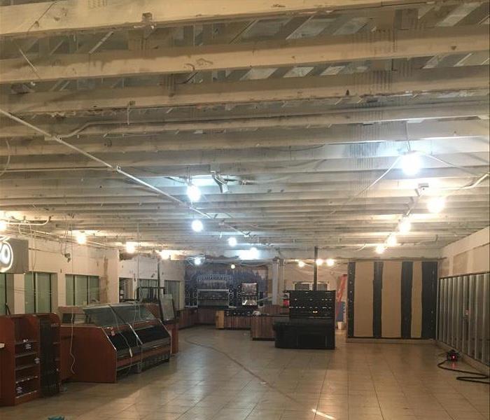 commercial building interior cleaned after fire